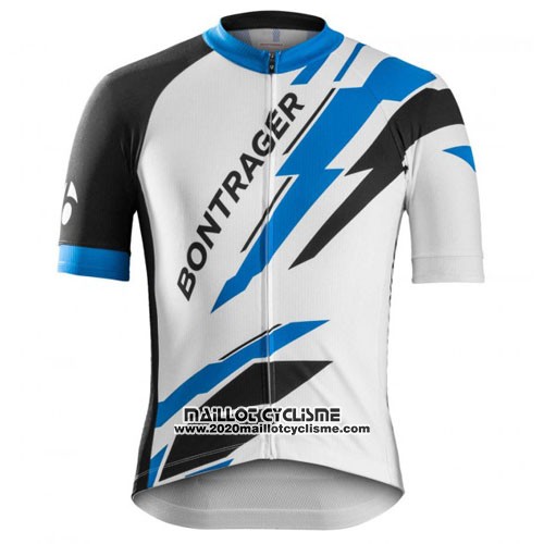 2016 Maillot Ciclismo Trek Bontrager Bleu et Blanc Manches Courtes et Cuissard